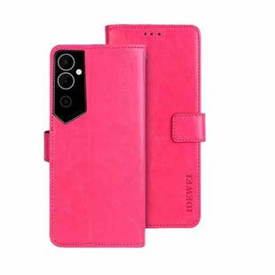 For Tecno Pova Neo 2 idewei Crazy Horse Texture Leather Phone Case(Rose Red)