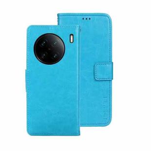 For vivo X90 Pro+ idewei Crazy Horse Texture Leather Phone Case(Sky Blue)