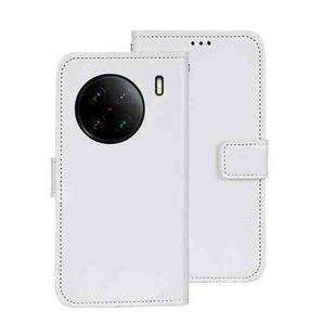 For vivo X90 Pro+ idewei Crazy Horse Texture Leather Phone Case(White)