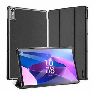 For Lenovo Tab P11 Gen 2 11.5 DUX DUCIS Domo Series Magnetic Flip Leather Tablet Case(Black)