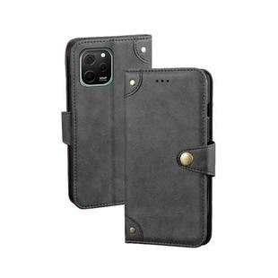 For Huawei nova Y61 4G idewei Retro Texture Leather Phone Case(Black)