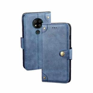 For Oukitel C19 Pro idewei Retro Texture Leather Phone Case(Blue)