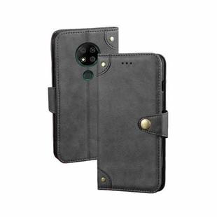 For Oukitel C19 Pro idewei Retro Texture Leather Phone Case(Black)