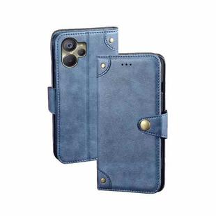 For Realme 10 5G idewei Retro Texture Leather Phone Case(Blue)