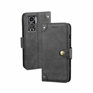 For ZTE Axon 30S idewei Retro Texture Leather Phone Case(Black)