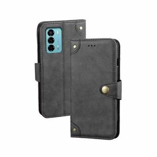 For ZTE Blade A72 4G idewei Retro Texture Leather Phone Case(Black)