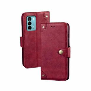 For ZTE Blade A72 4G idewei Retro Texture Leather Phone Case(Red)