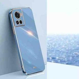 For OnePlus Ace XINLI Straight 6D Plating Gold Edge TPU Phone Case(Celestial Blue)
