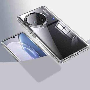 For vivo X90 Pro Armor Clear TPU Hard PC Phone Case(Clear)