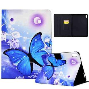 For Lenovo Tab P11 Electric Pressed TPU Smart Leather Tablet Case(Blue Butterfly)