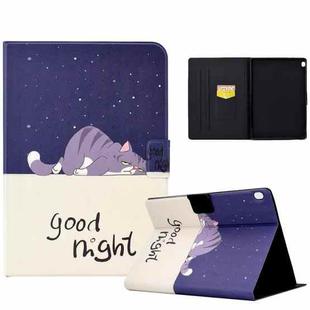 For Lenovo Tab M10 FHD REL Electric Pressed TPU Smart Leather Tablet Case(Lazy Cat)