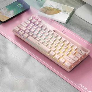 AULA F3061 Wired Mini RGB Backlit Mechanical Keyboard(Pink)