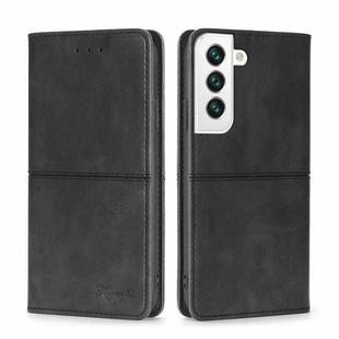 For Samsung Galaxy S23 5G Cow Texture Magnetic Horizontal Flip Leather Phone Case(Black)