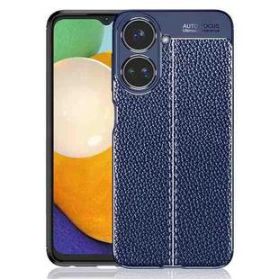 For Realme 10 4G Litchi Texture Shockproof TPU Phone Case(Blue)