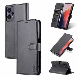 AZNS Skin Feel Calf Texture Flip Leather Phone Case for OPPO K10x 5G / Realme 9 Pro / Realme Q5 / OnePlus Nord CE 2 Lite 5G(Black)