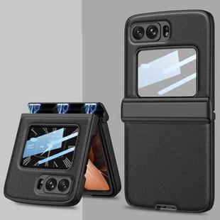 For Motorola Razr 2022 GKK Magnetic Folding Shockproof Leather Phone Case(Black)