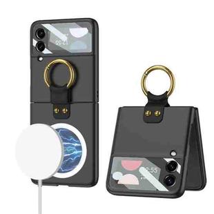 For Samsung Galaxy Z Flip3 5G GKK MagSafe Ultrathin Integrated Shockproof Phone Case with Ring Holder(Black)