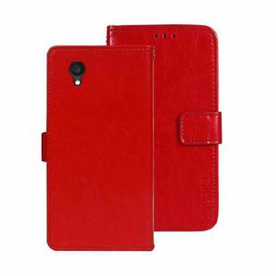 For Alcatel 1 Ultra idewei Crazy Horse Texture Leather Phone Case(Red)