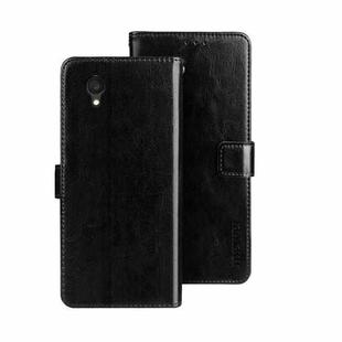 For Alcatel 1 Ultra idewei Crazy Horse Texture Leather Phone Case(Black)