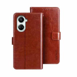 For Huawei nova 10 SE idewei Crazy Horse Texture Leather Phone Case(Brown)