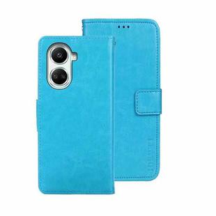 For Huawei nova 10 SE idewei Crazy Horse Texture Leather Phone Case(Sky Blue)