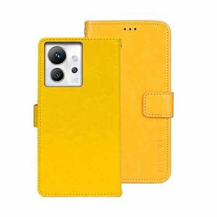 For Infinix Zero Ultra 5G idewei Crazy Horse Texture Leather Phone Case(Yellow)