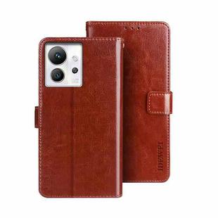 For Infinix Zero Ultra 5G idewei Crazy Horse Texture Leather Phone Case(Brown)