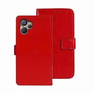 For Realme 10 5G idewei Crazy Horse Texture Leather Phone Case(Red)