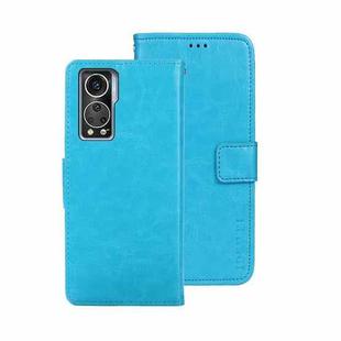 For ZTE Axon 30S idewei Crazy Horse Texture Leather Phone Case(Sky Blue)
