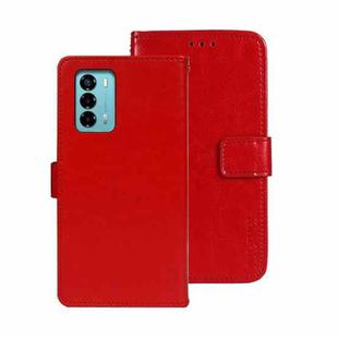 For ZTE Blade A72 4G idewei Crazy Horse Texture Leather Phone Case(Red)