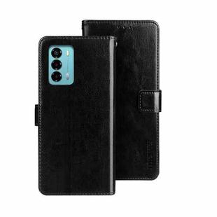 For ZTE Blade A72 4G idewei Crazy Horse Texture Leather Phone Case(Black)
