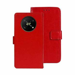 For Honor X40 GT idewei Crazy Horse Texture Leather Phone Case(Red)