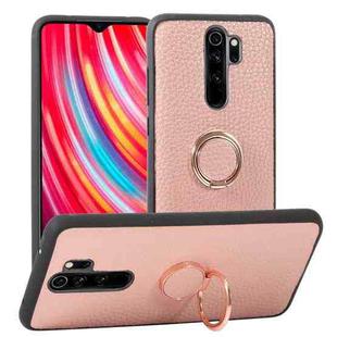 For Xiaomi Redmi Note 8 Pro Litchi Texture Magnetic Shockproof Protective Phone Case(Pink)