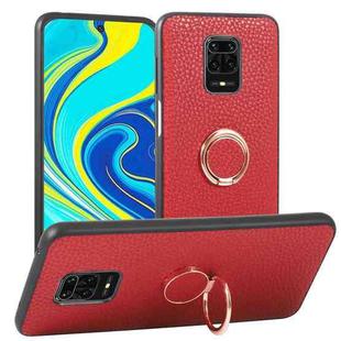 For Xiaomi Redmi Note 9 Pro Litchi Texture Magnetic Shockproof Protective Phone Case(Red)