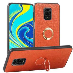 For Xiaomi Redmi Note 9 Pro Litchi Texture Magnetic Shockproof Protective Phone Case(Orange)