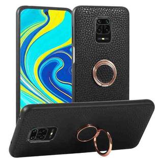 For Xiaomi Redmi Note 9 Pro Litchi Texture Magnetic Shockproof Protective Phone Case(Black)
