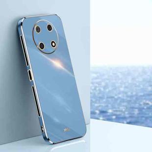 For Huawei Enjoy 50 Pro XINLI Straight 6D Plating Gold Edge TPU Shockproof Case(Celestial Blue)