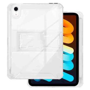 For iPad mini 6 TPU + PC Airbag Full Coverage Shockproof Protective Tablet Case with Pen Slots(Transparent)