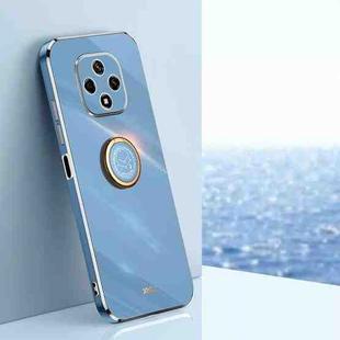 For Huawei nova 9z 5G XINLI Straight Edge 6D Electroplate TPU Phone Case with Ring Holder(Celestial Blue)