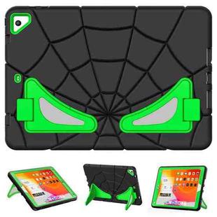 For iPad 9.7 2018 / 2017 / Air 2 Silicone + PC Shockproof Protective Tablet Case(Black+Green)