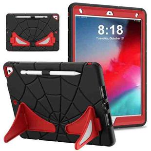 For iPad 10.2 2021 / 2020 / 2019 Silicone + PC Shockproof Protective Tablet Case (Black Red)