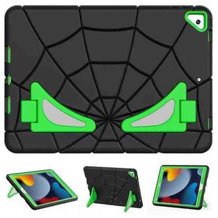 For iPad 10.2 2021 / 2020 / 2019 Silicone + PC Shockproof Protective Tablet Case(Black+Green)