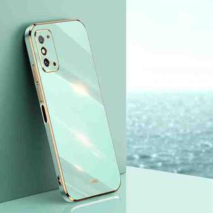 For Honor X30 Max XINLI Straight 6D Plating Gold Edge TPU Shockproof Case(Mint Green)