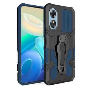 For OPPO A17 Armor Warrior Shockproof PC + TPU Phone Case(Blue)