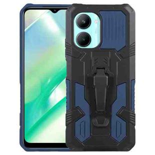 For Realme C33 4G Armor Warrior Shockproof PC + TPU Phone Case(Blue)