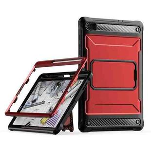 For Samsung Galaxy Tab S6 Lite Explorer PC + TPU Tablet Protective Case with Pen Slot(Red)