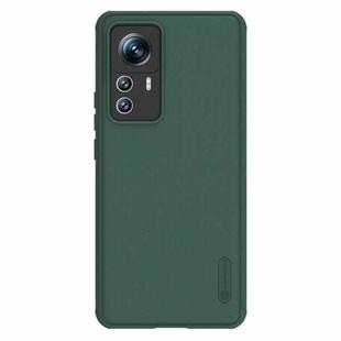 For Xiaomi 12T Pro NILLKIN Frosted Shield Pro PC + TPU Phone Case(Green)