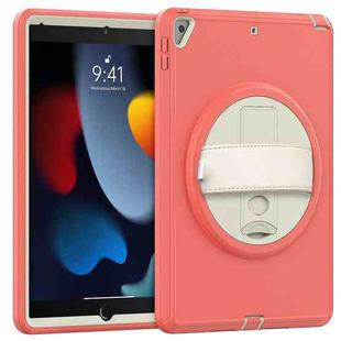 For iPad 10.2 2021/2020/2019 / Pro 10.5 / Air 10.5 2018/2019 Shockproof TPU + PC Tablet Case(Cream+Red)