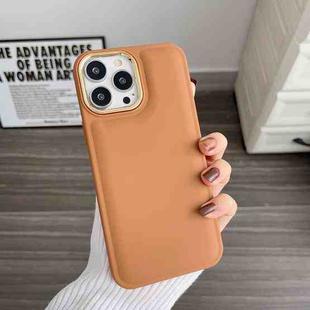 For iPhone 14 Plating TPU Bread Bubble Phone Case(Khaki)