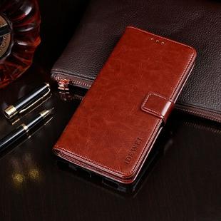 For Xiaomi Black Shark 3 Pro idewei Crazy Horse Texture Horizontal Flip Leather Case with Holder & Card Slots & Wallet(Brown)